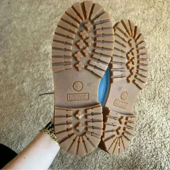 Timberland  Kids Blue  Waterproof Winter Boots Size 2.5 - Picture 6 of 7